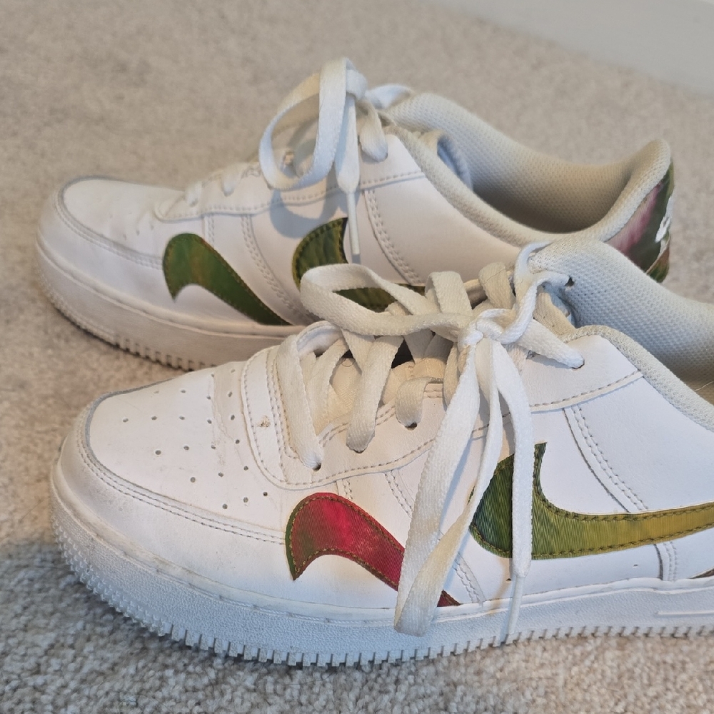 Nike Air Force 1 Low- Misplaces Swooshes White Multi